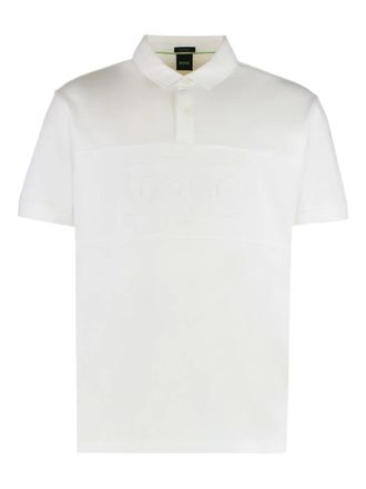 BOSS cotton polo shirt - White