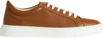 Kiton Leather Sneakers - Dames - Sneakers - Bruin - 38 EU - Leer - Schoenen