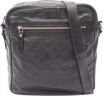 Gucci Pre-owned Vintage Cross Body Bag - Dames - Vintage Schoudertas - Bruin - ONE Size - Leer - Vintage