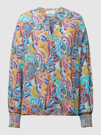 Princess Goes Hollywood Princess Goes Hollywood Hemdbluse aus reiner Viskose mit Paisley-Muster in Blau, Größe 36