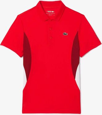 Lacoste Mens Tennis x Novak Djokovic Fan Regular-Fit Polo Shirt - Red - Size: 46