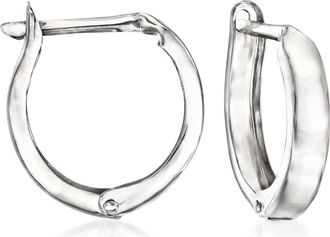 Ross-Simons 14kt White Gold Huggie Hoop Earrings