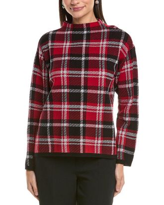 Jones New York Funnel Mock Neck Sweater