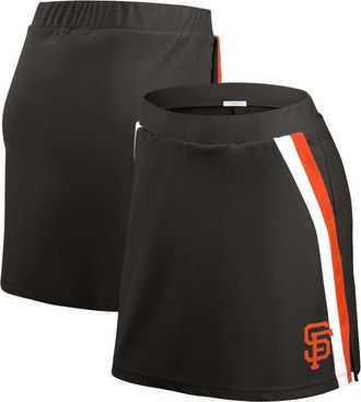 WEAR by Erin Andrews Womens WEAR by Erin Andrews Black San Francisco Giants Stripes Skort at Nordstrom, Size Medium