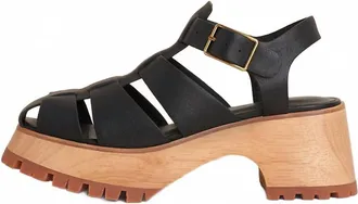 Charlotte Stone Womens Roddy Fisherman Clogs In Black