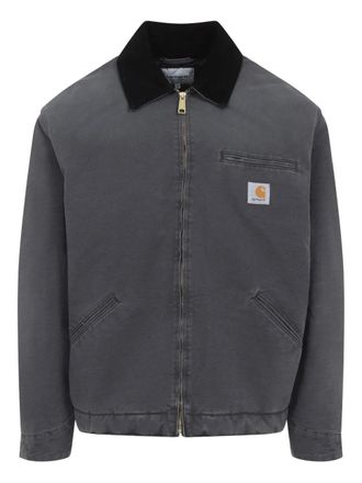 Carhartt Work in Progress OG Detroit katoenen jack met rits - Grijs
