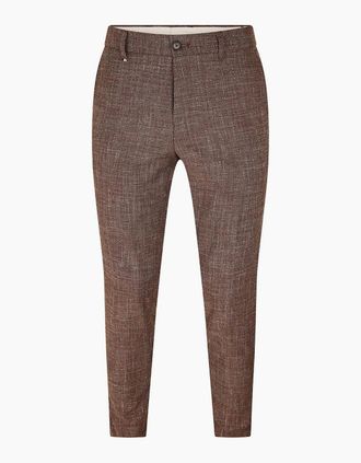 HUGO BOSS Mens Mens Genius 252 10270858 01 Straight Leg Trousers - Brown - Size: 38