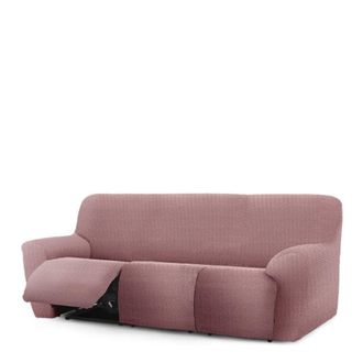 Eysa Funda de sof&aacute; relax extensible 3 plazas x 3 rosa 200 - 260 cm