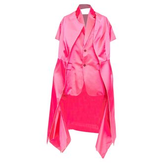 Comme Des Gar&ccedil;ons Comme Des Garcons structured satin layered coat