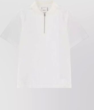sacai cotton polo shirt