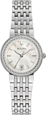 Bulova Womens Diamond White Dial Watch