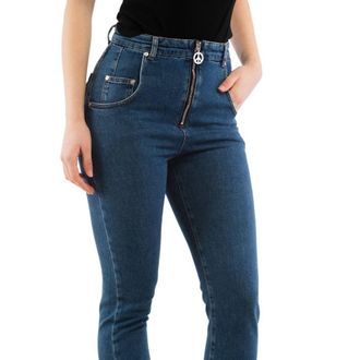 Moschino Womens Multicolor Cotton High-Waisted Jean Clothing