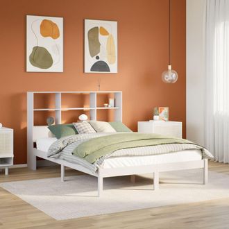 Berkfield Home Bookcase Bed without Mattress White 160x200 cm Solid Wood Pine