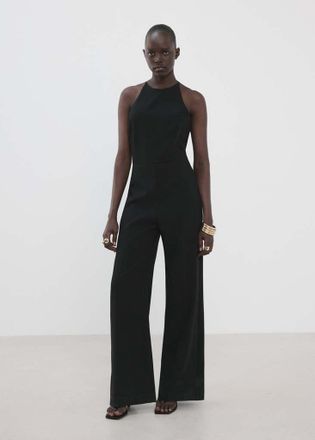 Mango Vestito a tuta halter schiena scoperta nero - Donna - XS - MANGO