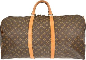 Louis Vuitton Pre-owned Weekend Bags, female, Brown, Size: ONE SIZE Pre-owned Keepall Travel Bag