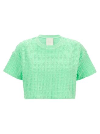 Givenchy Green T-shirt cropped capsule Plage