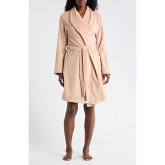Calvin Klein Plush Robe in Honey Almond at Nordstrom Rack, Size X-Small/small