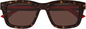Gucci Tortoiseshell Acetate Sunglasses - Brown