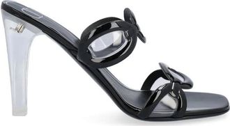 Valentino Garavani Chain Transparent-Heel Sandals