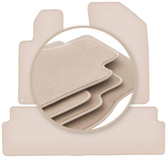 OEM Alfombrillas Beige Premium Para Peugeot 508 I Sed&aacute;n, Familiar, Sw, Rxh 2010-2018