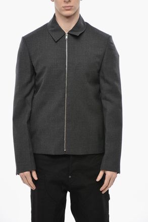 Givenchy Wool Full-Zip Overshirt with Chest Pocket Givenchy