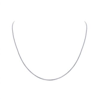 Lafonn Womens Classic Chain 20 Necklace In Platinum Bonded Sterling Silver