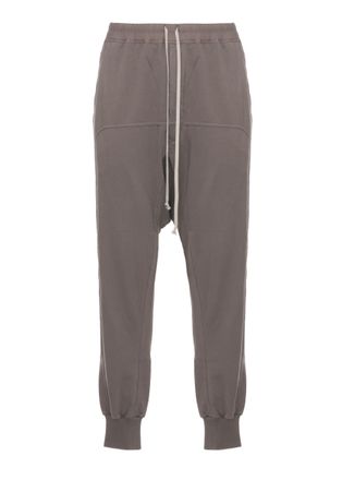 Rick Owens Brown Prisoner Drawstring Cotton Pants