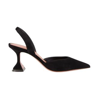 Amina Muaddi Dames, Schoenen, Zwart, Maat: 41 EU Leer