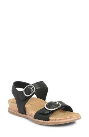 COMFORTIVA Gibson Slingback Platform Wedge Sandal in Black at Nordstrom, Size 6.5