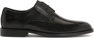 Kazar Zwarte herenschoenen met decoratieve perforatie - Heren - Nette schoenen - Zwart - 46 EU - Leer - Schoenen