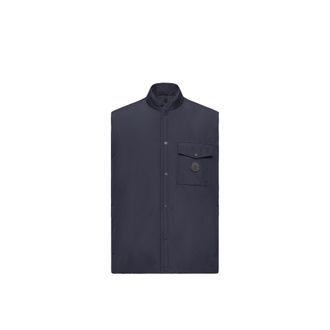 Moncler Moncler Sahel Down Vest, Men, Blue, Size: 3