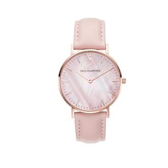 Paul Valentine Horloges - Dames - Horloges - Roze - ONE Size - Leer - Accessoires