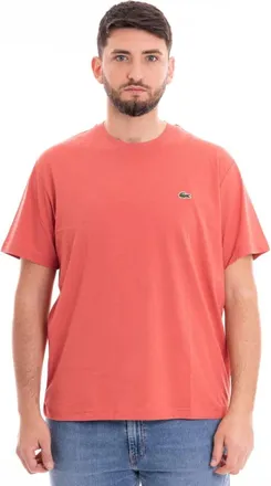 Lacoste Tops, Heren, Roze, S, T-shirt met klassieke pasvorm