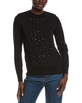 Nanette Lepore Studded Front Sweater