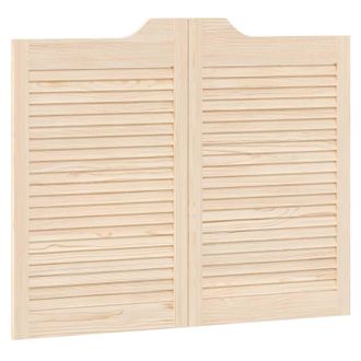 vidaXL Puertas Batientes Natural 80 X 50 Cm Madera De Pino Maciza Vidaxl
