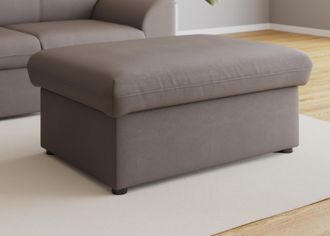 Domo Collection Hocker »Topper« mit Wellenunterfederung, auf Kunststoffgleitern