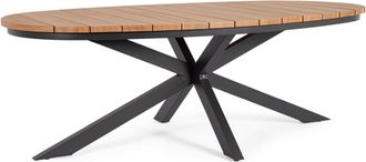 BIZZOTTO Hochwertiger, ovaler Gartentisch Zelmar 218 x 115 cm