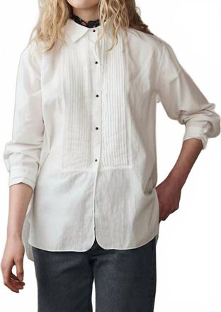 The Great. The Classic Tux Shirt In White