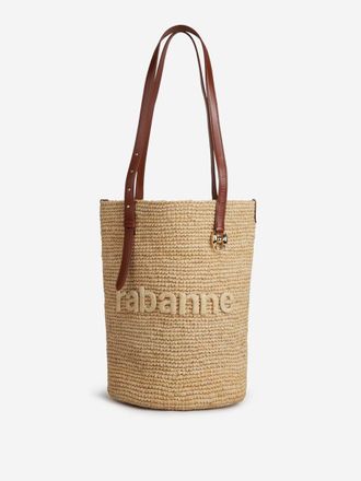 Paco Rabanne Raffia Tote Bag