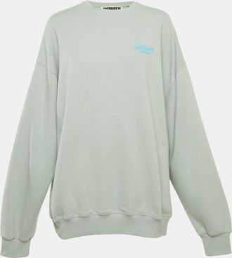 Rotate Surf Blue Cotton Iris Crew Neck Sweatshirt
