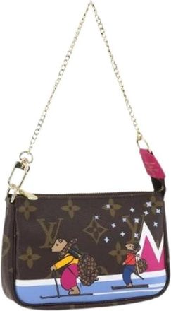 Louis Vuitton Pre-owned Mini Bags, female, Brown, Size: ONE SIZE Pre-owned Canvas Mini Bag