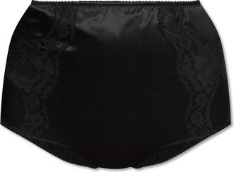 Dolce & Gabbana Satin High-waisted Briefs