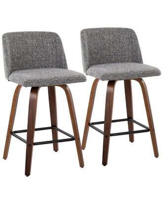 LumiSource Toriano Counter Stool Set of 2