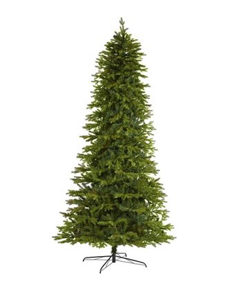Nearly Natural 10Ft Belgium Fir Natural-Look Artificial Christmas Tree With 3514 Bendable Branches