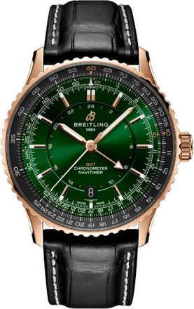 Breitling Navitimer GMT Automatic Green Dial Mens Watch R32310251L1P1