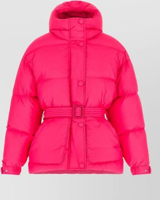 Ienki Ienki down oversized belted quilted hooded coat