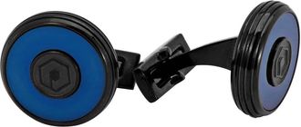 Picasso & Co. Round Black and Blue Cufflinks