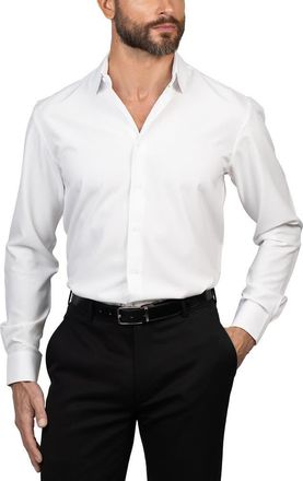 Eddie Bauer Trim Fit Dress Shirt in White at Nordstrom Rack, Size 16 - 32/33