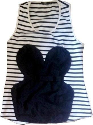 Markus Lupfer stripe bodice top Size L