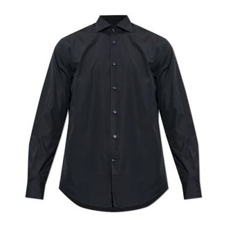 Paul & Shark Overhemd met lange mouwen - Heren - Zakelijke Overhemden - Blauw - 3XL - Katoen - Overhemden
